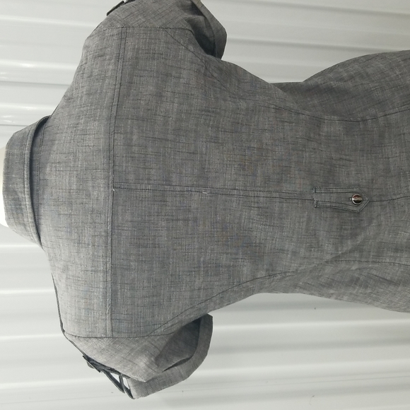 🎉HP🎉Sharagano Gray Button up Dress - Picture 6 of 9